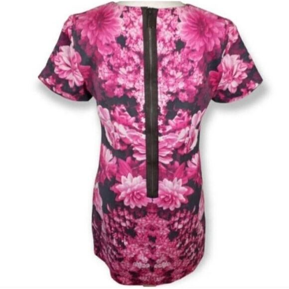 MICHAEL MICHAEL KORS PINK GARDEN FLORAL DRESS SZ.8 EUC. - Picture 6 of 11
